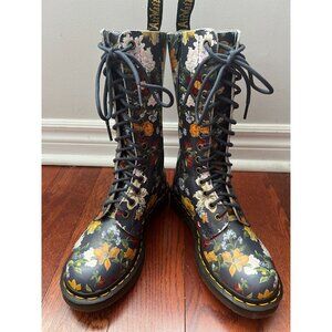 Women Doc dr Martens AirWave Size 5 DF 14 Eyelet Darcy Floral 23870417 Mid Calf